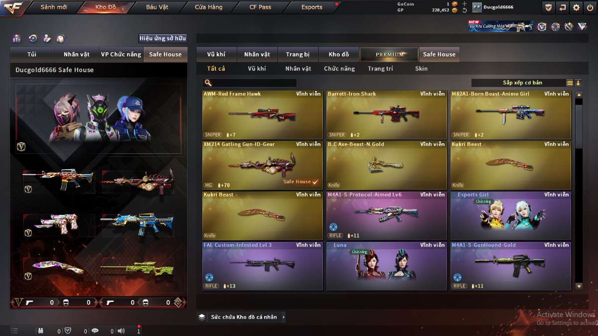 shop acc cf uy tin gia re